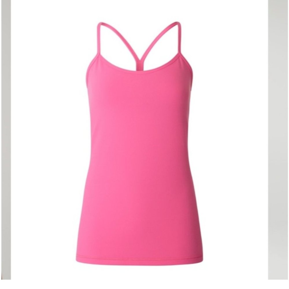 Lululemon Power Y Tank Hot Pink sz 10